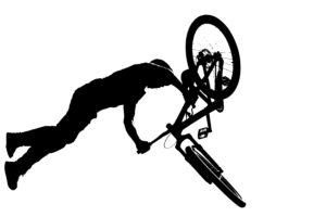Black and white bike image